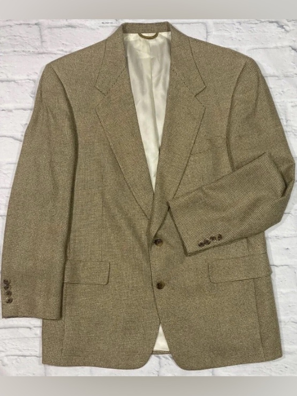 Hart Schaffner & Marx Gold Trumpeter Suit Jacket Mens Size 42R